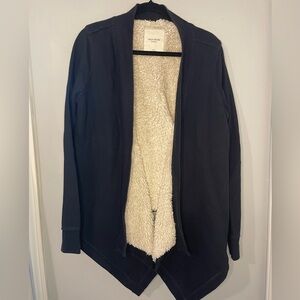 Gilly Hicks Navy Blue Fuzzy Wrap